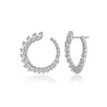 LUX GEM Sterling Silver Open Circle Earrings