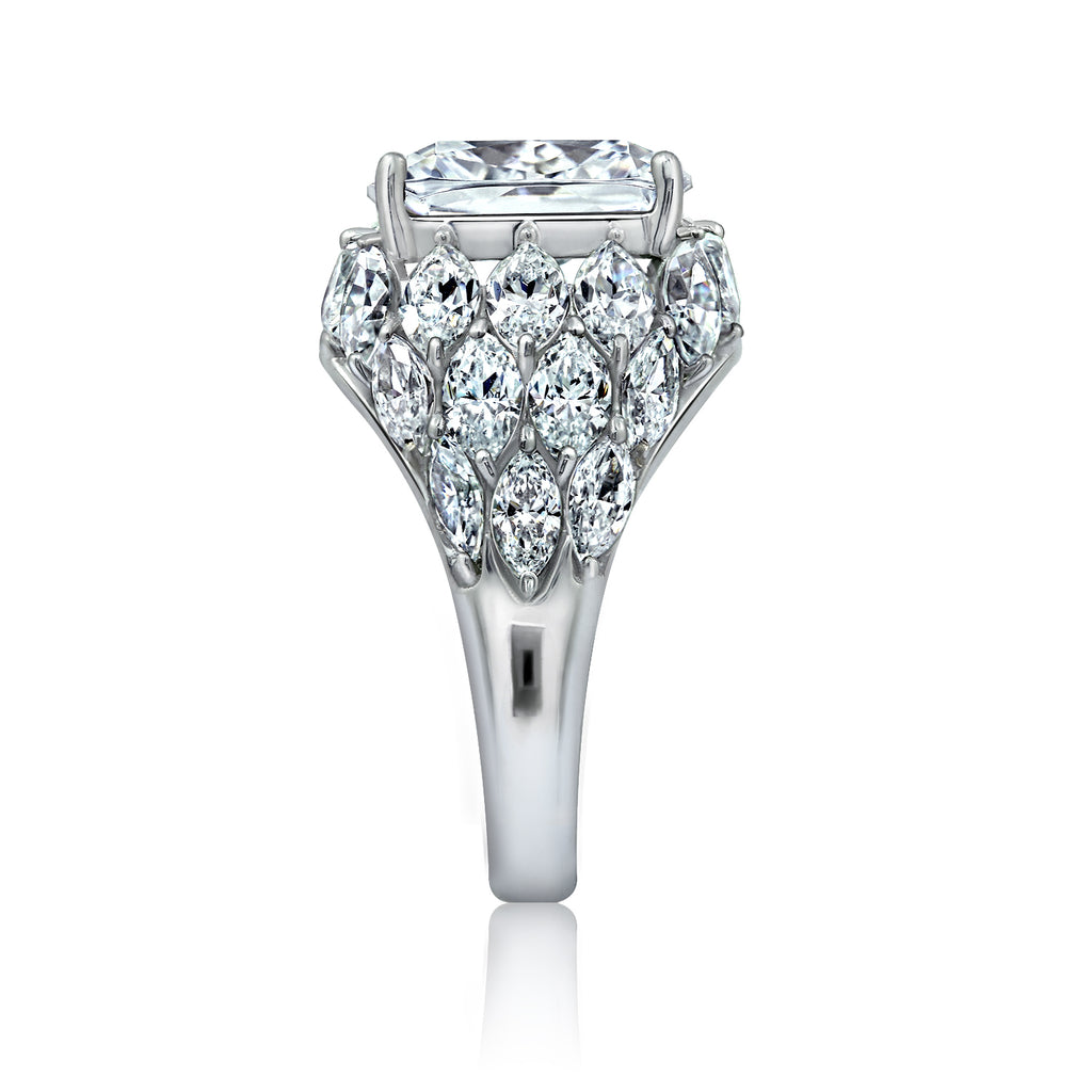 LUX GEM Sterling Silver Cocktail Dome Ring