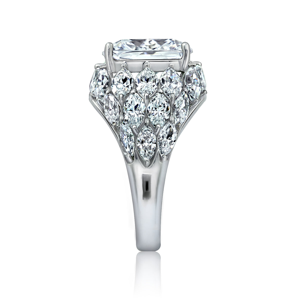 LUX GEM Sterling Silver Cocktail Dome Ring