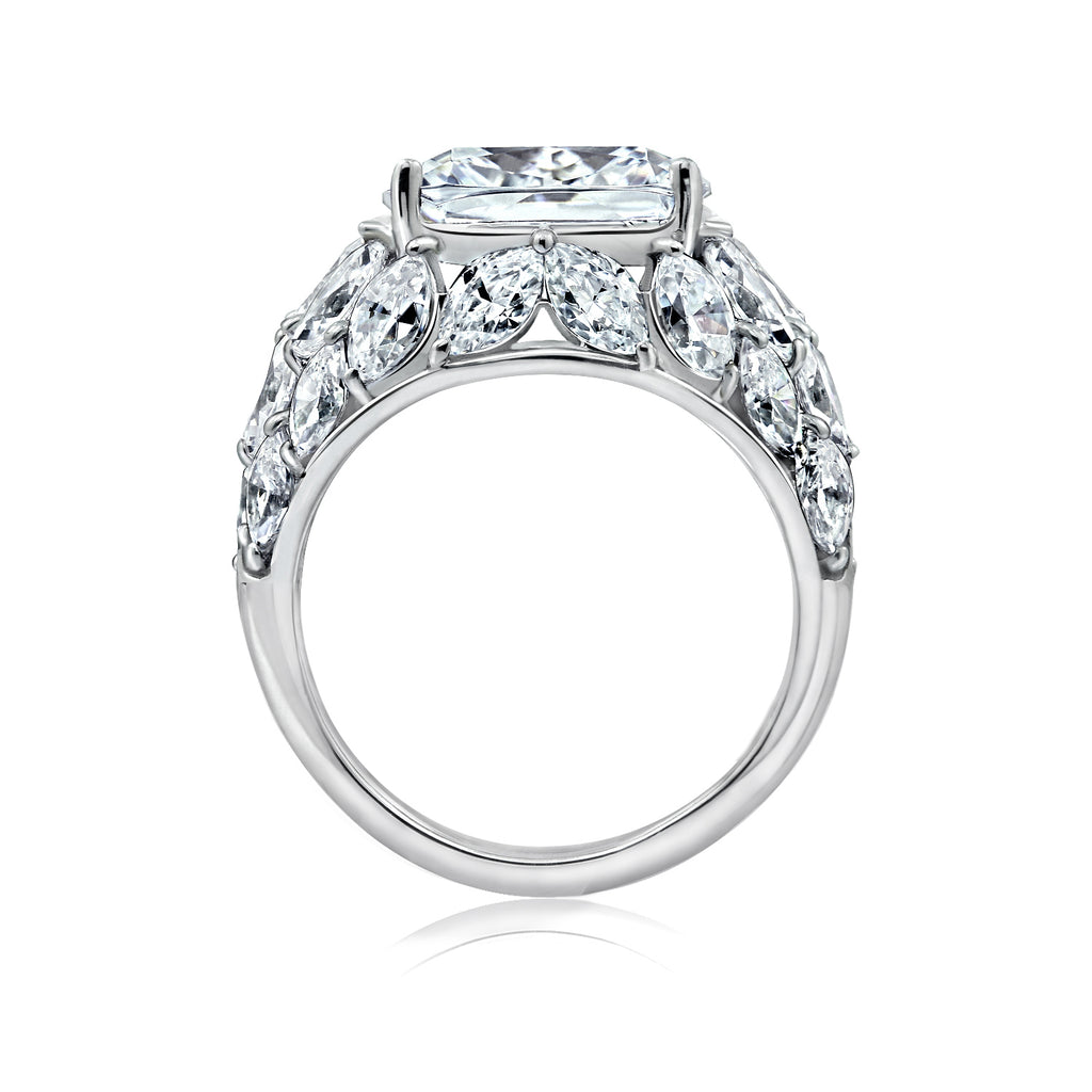 LUX GEM Sterling Silver Cocktail Dome Ring
