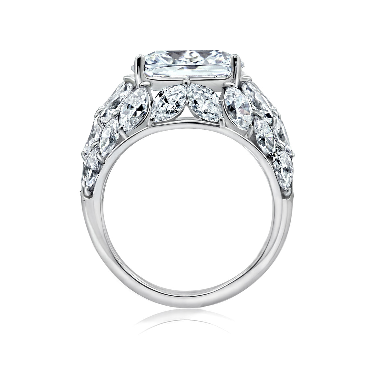 LUX GEM Sterling Silver Cocktail Dome Ring
