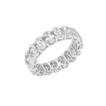 LUX GEM Sterling Silver Oval Eternity Ring
