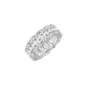 LUX GEM Sterling Silver Crown Teardrop Statement Ring